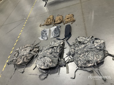 (53) Hydration Carriers, (6) Large Field Packs & Assorted Items