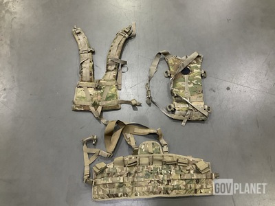 (18) Tactical Assault Panels, (95) Hydration System Carriers & Assorted Items