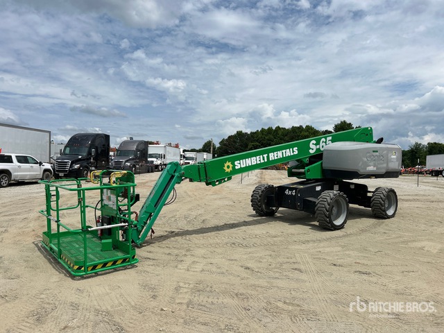 2018 Genie S-65 4WD Diesel Telescopic Boom Lift