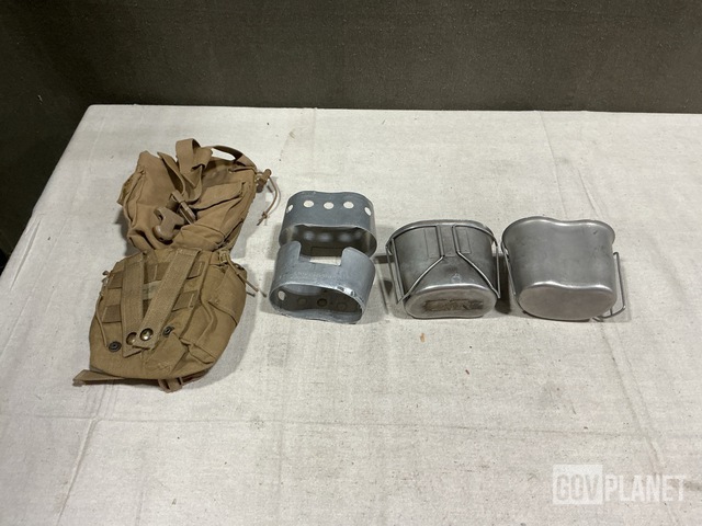 (183) Canteen Pouches, (130) Water Canteen Cups & Assorted Items