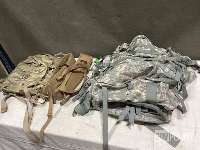 (20) Assault Packs, (35) Large Field Pack Sets & Assorted Items