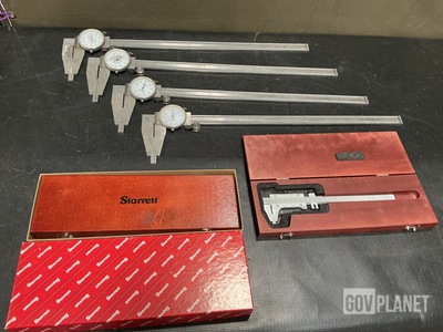 (15) Starrett 123EMZ-6 Vernier Calipers