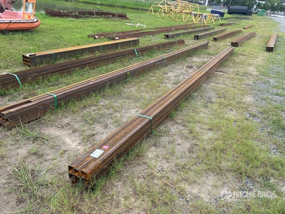 Quantity of (9) 2025 Kit Containers STEEL 2in x 2in x 24ft Square Tubing