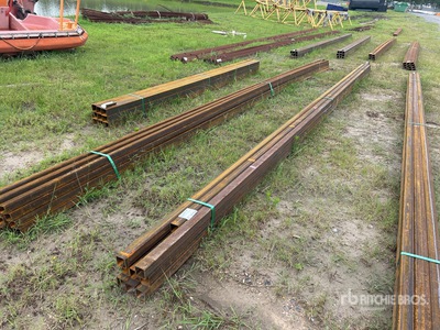 Quantity of (9) 2025 Kit Containers STEEL 2in x 2in x 24ft Square Tubing