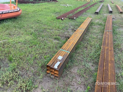 Quantity of (9) 2025 Kit Containers STEEL 3in x 3in x 12ft Square Tubing