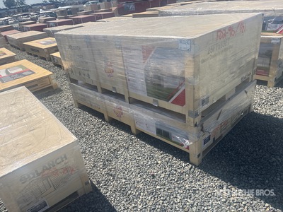 Quantity of (2) Crates of 25 ft x 33 ft Double Garage Metal مخزن او كوخ
