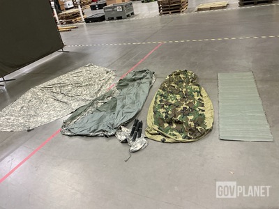 (4) Improved Combat Shelters, (7) Bivy Covers & Assorted Items