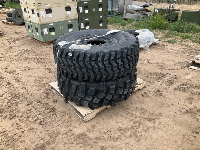 Michelin 395/85R20 Tire w/Wheel & Goodyear 395/85R20 Tire w/Wheel