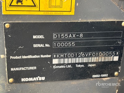 2015 Komatsu D155AX-8 Crawler Dozer