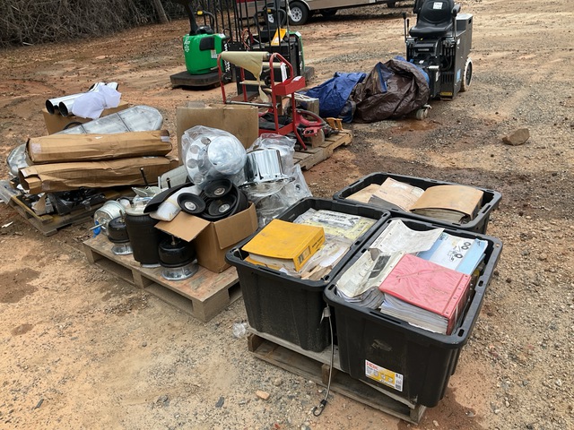 Quantity of (4) Pallets of Parts, Manuals & Tools Quantity of (4) Pallets of Parts, Manuals & Tools