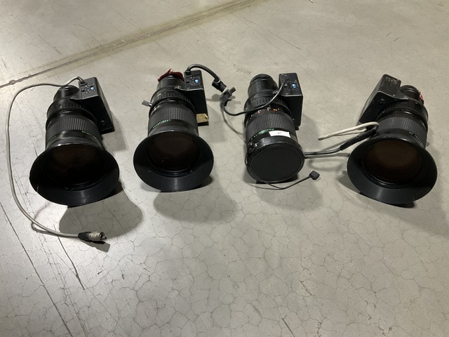(4) Fujinon TV Zoom Lenses