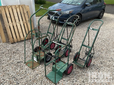 Quantity of (5) Gas Cylinder Carts