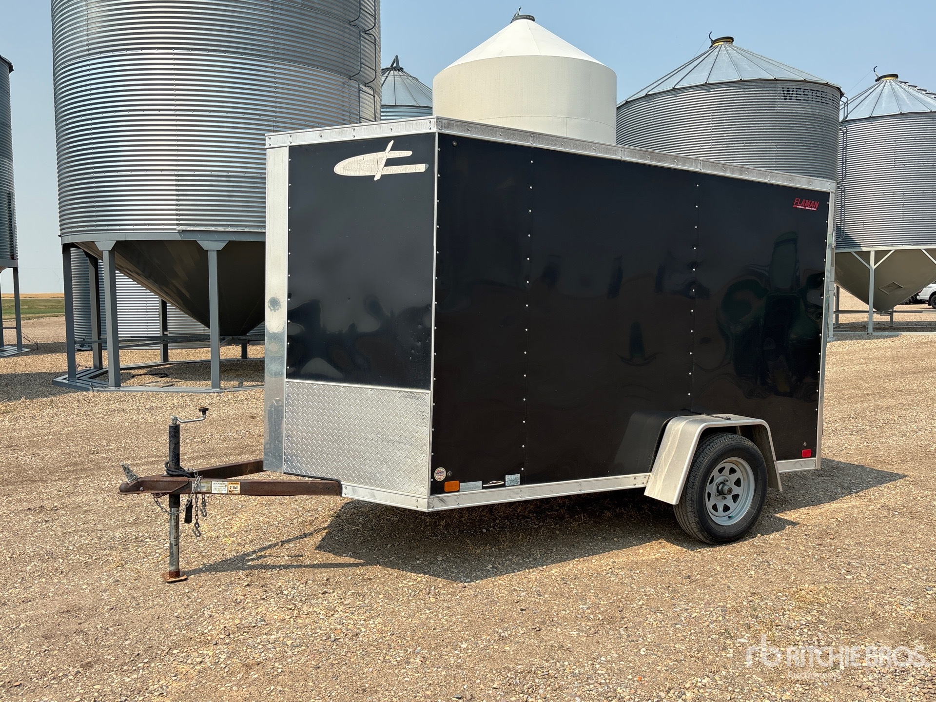Flaman 12 ft S/A Enclosed Trailer