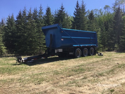2023 Langfab 20 ft Tri/A Aluminum Pup Dump Trailer