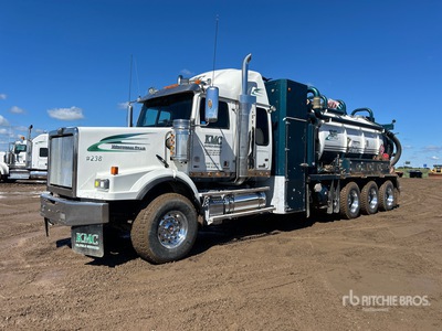 2014 Custom Vac on 2015 Western Star 4900SA 8x6 Sleeper Combination Wash/ バキュームトラック