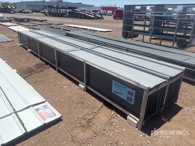 20 ft x 17.7 in 0.4 mm Grey Metal Roof Panels Materiale edile