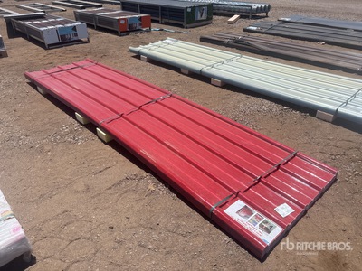 Quantity of (30) Super 12 ft x 3 ft Red Polycarbonate Roof Panel Materiale edile (Unused)