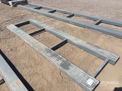 3 ft x 10 ft Forklift Metal Pallet Thickening