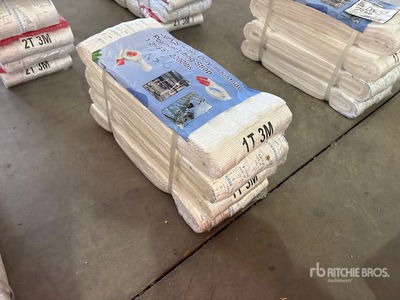 Quantity of (20) 1.2 in x 9.8 ft Heavy Duty Industrial Polyester Lifting Strap