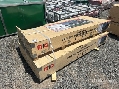 2026 MTO A3325G Double Garage Metal Shed (Unused)