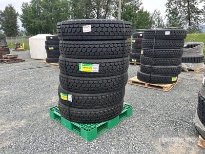 Quantity of (6) Grizzly 11R24.5 Pneus - Fits Semi Truck