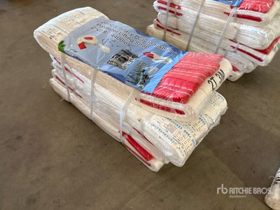 Quantity of (20) 2 in x 9.8 ft Heavy Duty Industrial Polyester Lifting Strap