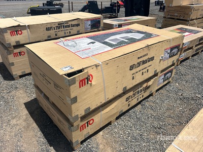 2026 MTO A4525 Double Garage Metal Shed (Unused)