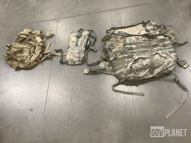 (19) Assault Packs, (94) Hydration Carriers & Assorted Items