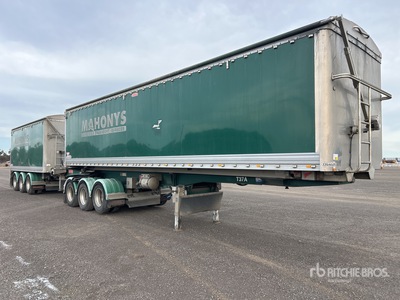 2015 Graham Lusty Tri/A Stag B-Double Combination End Dump Trailer