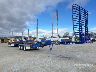 2000 Elphinstone Easyloader Tri/A B-Double Combination Remorque à bois