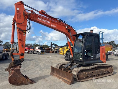 2017 Hitachi ZX135US-5B Rupsgraafmachine