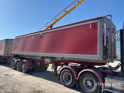 2016 Lusty EMS 10 m Tri/A B-Double Lead End Dump Trailer