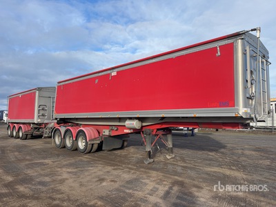 2016 Lusty EMS Tri/A Stag B-Double Combination End Dump Trailer