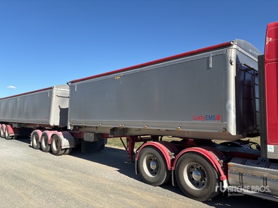 2012 Lusty EMS Tri/A B-Double Lead End Dump Trailer