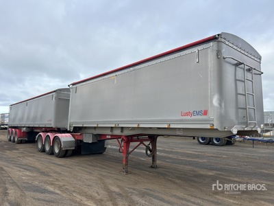 2012 Lusty EMS Tri/A B-Double Lead End Dump Trailer