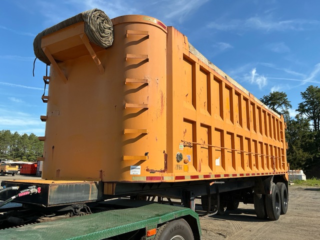 1985 Steco T/A Demolition End Dump Trailer