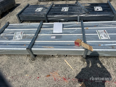 Quantity of (200) 2026 STARVOX S3048Y Corrugated Steel Panels (Silver) (Unused)