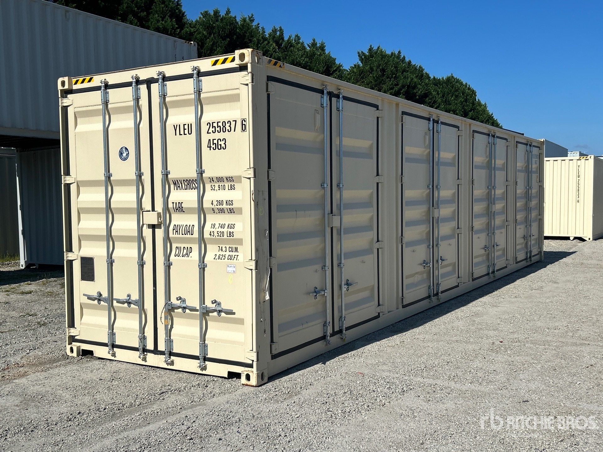 2026 40 ft High Cube Multi-Door Storage Container