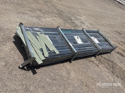 Quantity of (200) 2026 STARVOX S3048B 3 ft x 10 ft Black Corrugated Steel Panels (Unused)