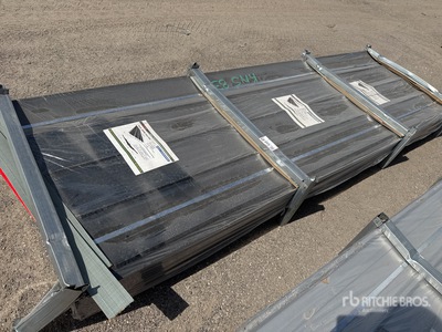 Quantity of (200) 2026 STARVOX S3048B 3 ft x 10 ft Black Corrugated Steel Panels (Unused) - Fits STRV S3048B