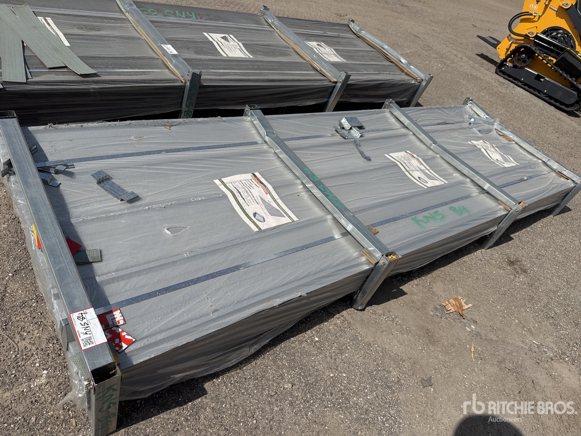 Quantity of (200) 2026 STARVOX S3048Y 3 ft x 10 ft Silver Corrugated Steel Panels (Unused) - Fits STRV S3048Y