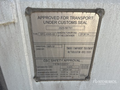 2026 40 Ft High Cube Multi-Door Storage Container (Unused)