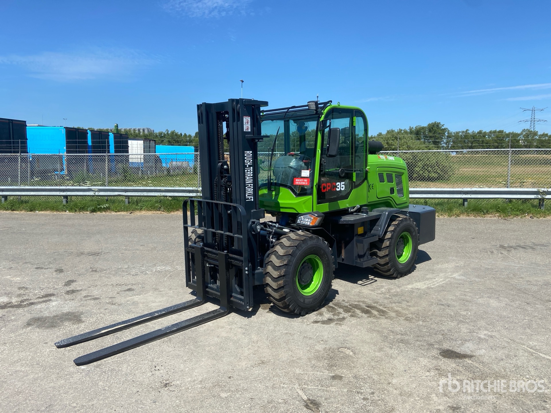 2026 AMY POWER CPC35 3500 kg 4x4 Four Wheel Drive Cross Country Rough Terrain Forklift (Unused)