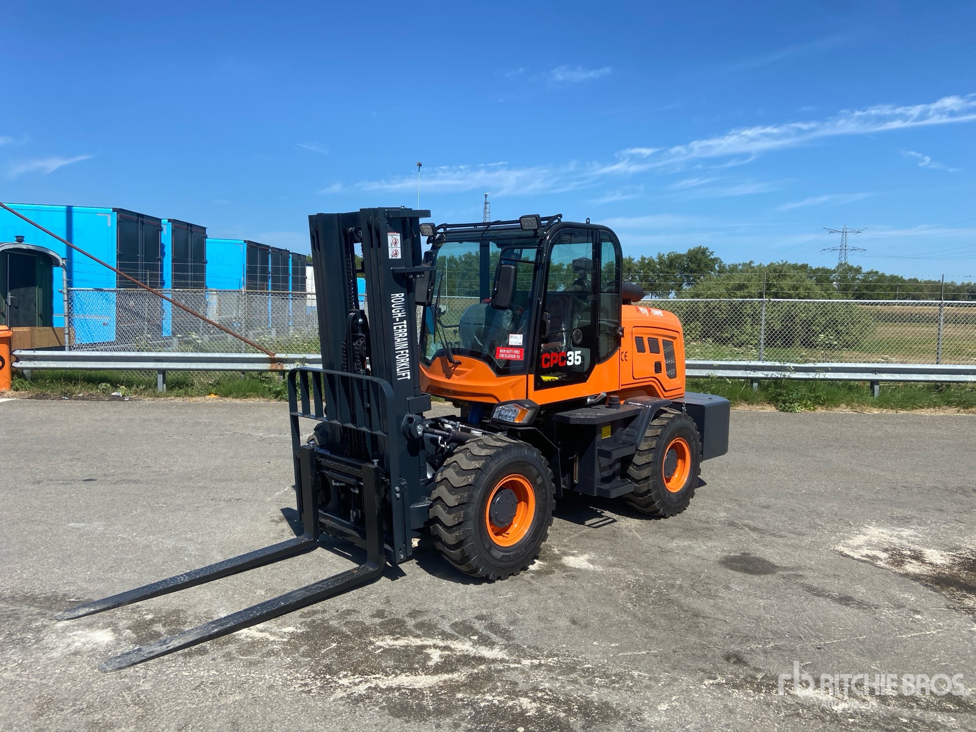 2026 AMY POWER CPC35 3500 kg 4x4 Four Wheel Drive Cross Country Rough Terrain Forklift (Unused)