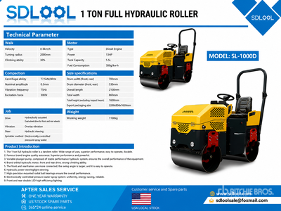 2026 SDLOOL SL-1000D Dubbele trommelwals (Unused)