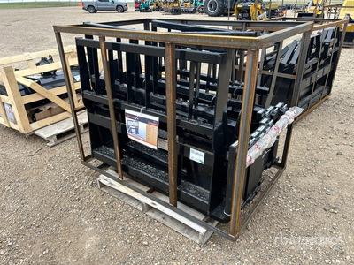Quantity of (5) 2026 Mower King SA-100 48 in Skid Steer Forks (Unused)