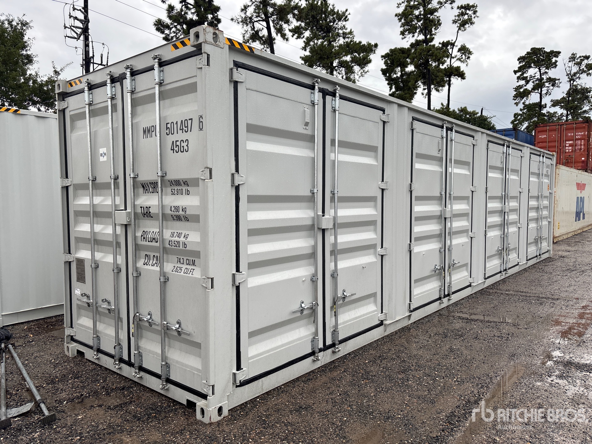 2026 40 ft High Cube Multi-Door Storage Container