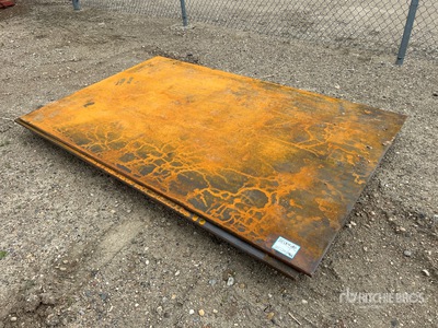 Quantity of (2) 2026 AGT 8 ft x 5 ft x 5/8 in Steel Plates (Unused)