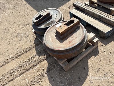 Quantity of (2) Hitachi ZX300 Idlers (Unused)