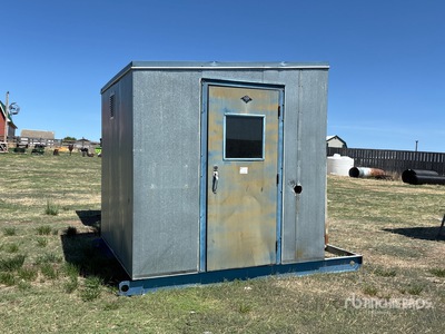 8 ft x 8 ft Skid-Mounted Storage Shack
